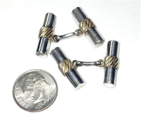 Vintage 14K Sterling Silver Cufflinks By WEH Walter E Hayward EBay