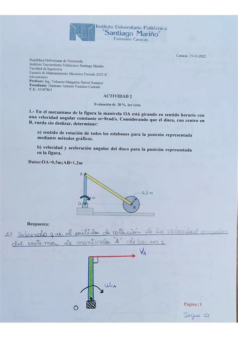 Actividad n4 Mecanismos Mecánica de fluidos Studocu