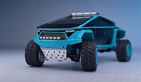 Tron Like Paint Is All A Mini Tesla Cybertruck Needs To Make Off Road