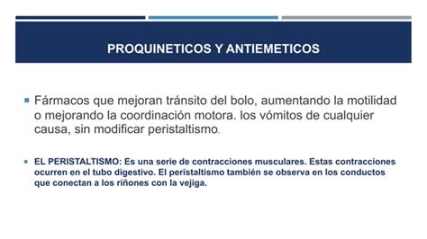 Farmacos Procineticos Y Antiemeticos Ppt