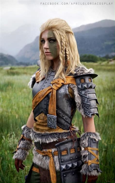 April Gloria As Mjoll The Lioness In Her Skyrim Banded Iron Armor