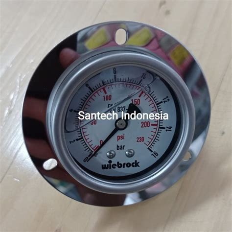 Jual Pressure Gauge Payung 4 Inchi 16 Bar Di Lapak Santech Indonesia Bukalapak