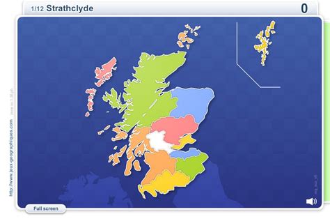 Interactive Map Of Scotland Regions Of Scotland Geography Map Games