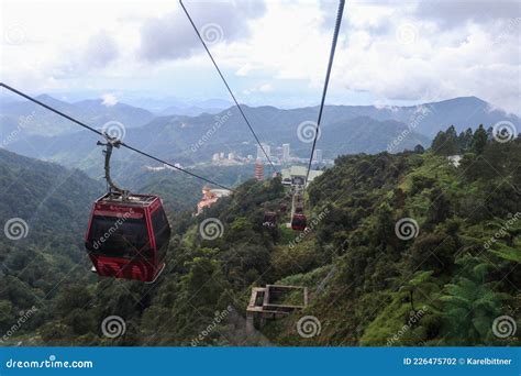 GENTING HIGHLAND, MALAYSIA - November 22, 2019: Awana Skyway Cable Car ...