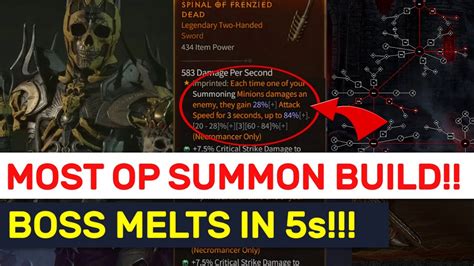 Diablo 4 INSANE DPS Necromancer MASS Minions Build YouTube