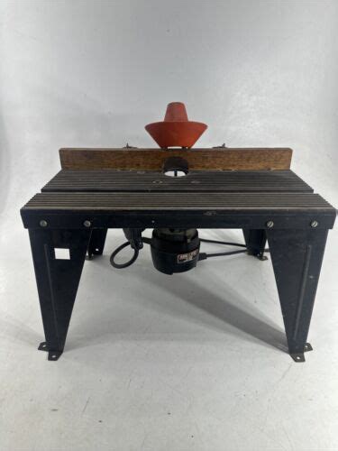 Older Craftsman 18 In Aluminum Router Table 315 17480 Router 6 5 Amp Ebay