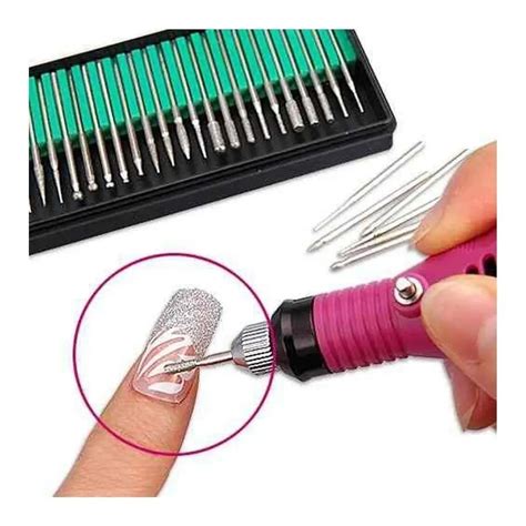 Kit 30 Brocas Diamantadas Lixadeira Unha Drill Fresa Gel Oferta