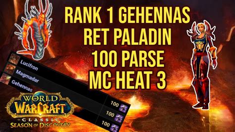 Rank Seal Twisting Ret Paladin Parse Gehennas Phase Season Of