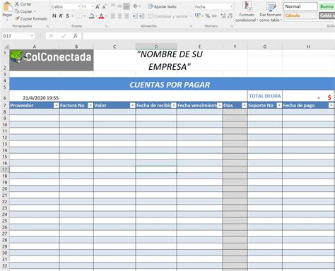 Plantilla Excel Cuentas Por Cobrar Y Pagar Actualizada Hot Sex Picture