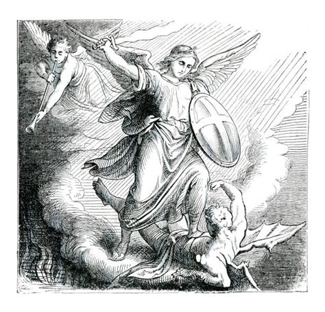 20 Angels Fighting Demons Drawings Stock Photos Pictures And Royalty