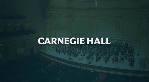 Carnegie Hall Announces Lineup Robert F Smith