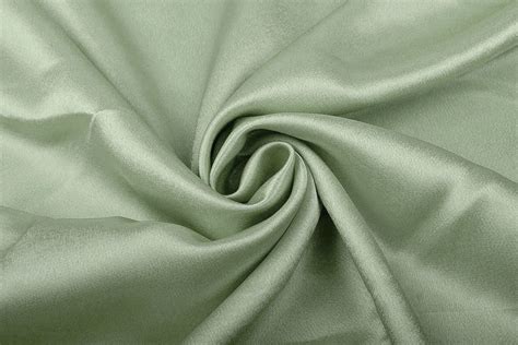 Crêpe Satin Old Green Yes Fabrics