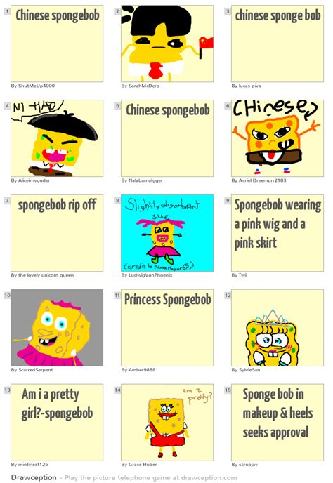 Chinese spongebob - Drawception