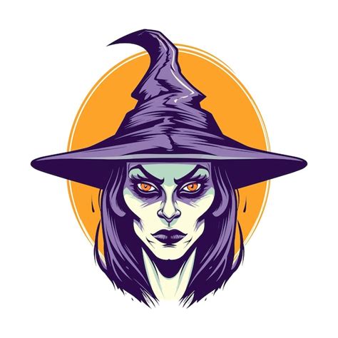 Witch Face Vector