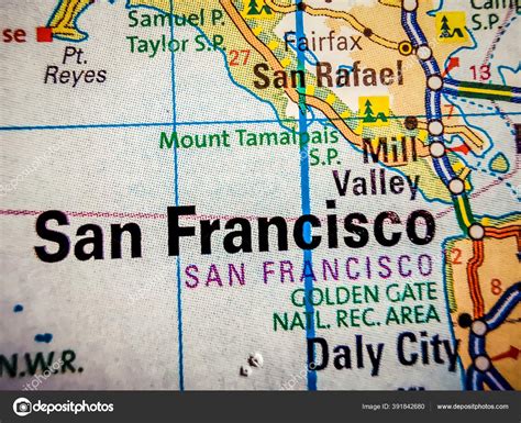 San Francisco Usa Map Stock Photo by ©aallm 391842680