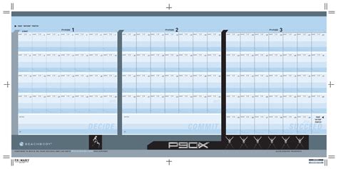 P90x Schedule Calendar Template Beachbody Download Printable Pdf Templateroller