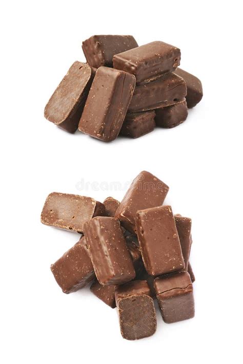 Pile Of Chocolate Candies Isolated Stock Image Image Of Isolated