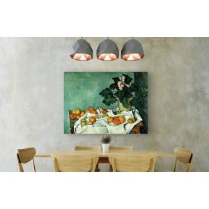 Quadro Stampa Su Tela Paul Cezanne Mele E Primule