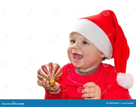 Christmas Santa Baby Stock Photo Image Of Christmas 26932644