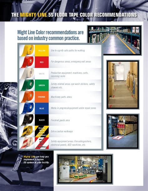 5s Floor Marking Tips And 5s Color Standards