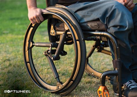 Softwheel Wheelchair Suspension Uses Plastic Igus Bushings