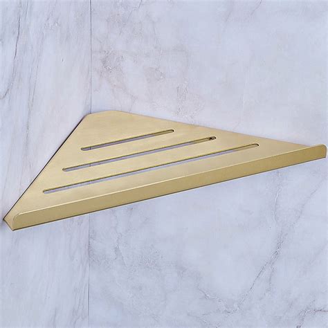 Mogfct Bathroom Corner Shelf Wall Mounted Triangle Metal Storage Shower