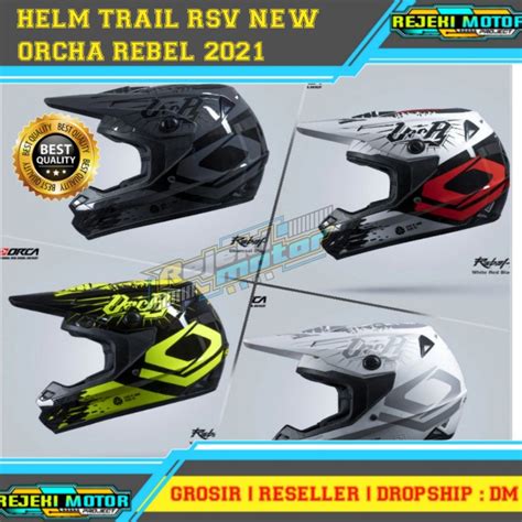 Jual HELM TRAIL CROSS RSV ORCA ESQUELETO DAN REBEL TERBARU 2021