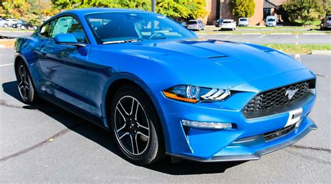 Velocity Blue 2021 Ford Mustang Ecoboost Fastback Photo Detail