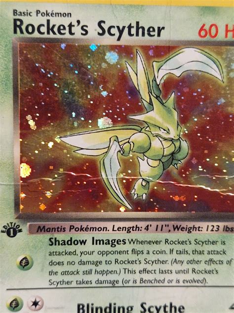 Pokemon Card Rockets Scyther Gym Heroes 1st Edition Holo Rare WOTC EBay