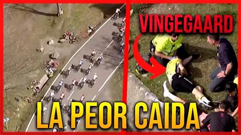 As Fue La Ca Da Que Hizo Abandonar A Vingegaard Roglic Y Remco