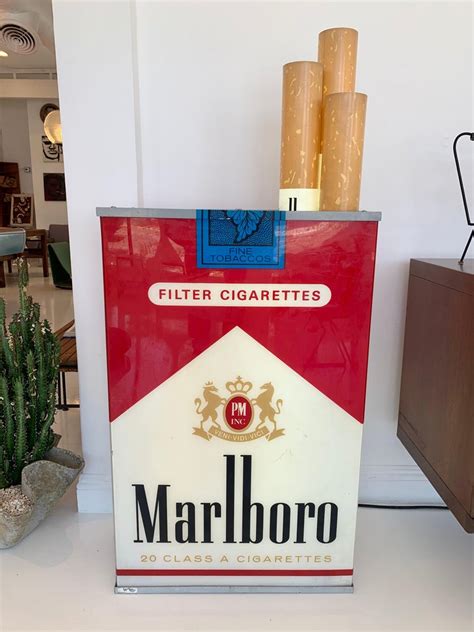 Massive Vintage Marlboro Light Up Cigarette Pack At 1stdibs