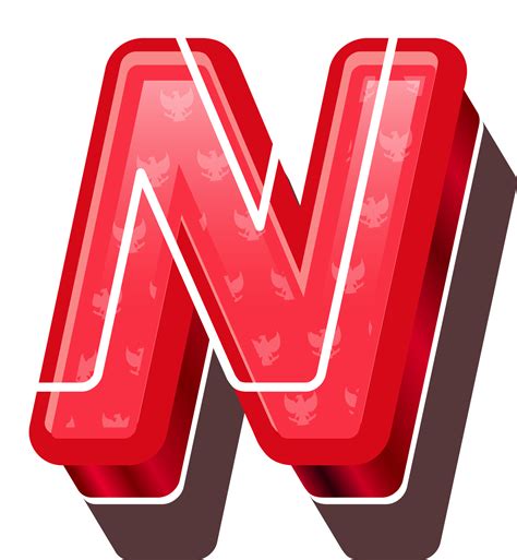 red bold indonesia letter   png