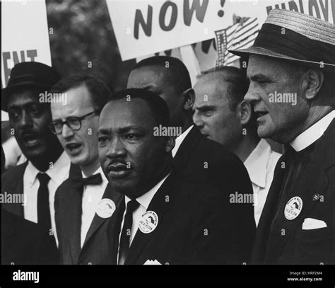 Civil Rights March Washington D C Dr Martin Luther King Hi Res Stock