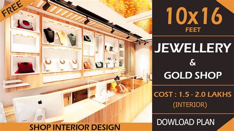 Sale Gold Jewellery Showroom Interior Design In Stock