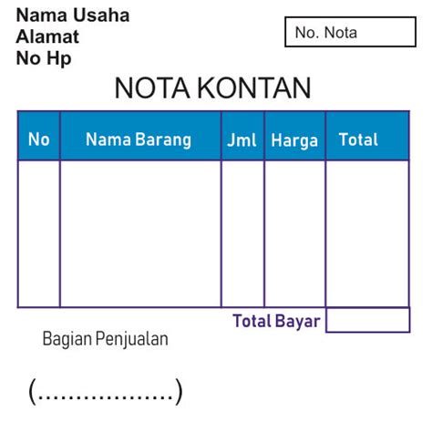 Incredible Cara Membuat Nota Di Hp Ideas Blog Ihsanpedia