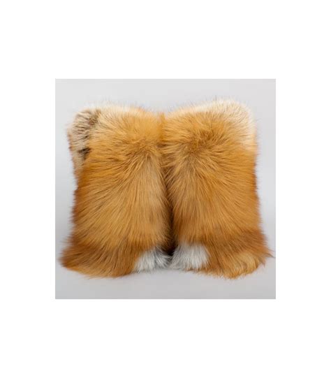 Full Pelt Red Fox Fur Pillow Fursource