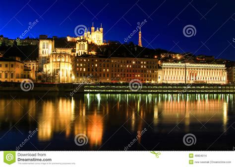 Lyon Old Town, Lyon, France Editorial Stock Image - Image of basilica ...