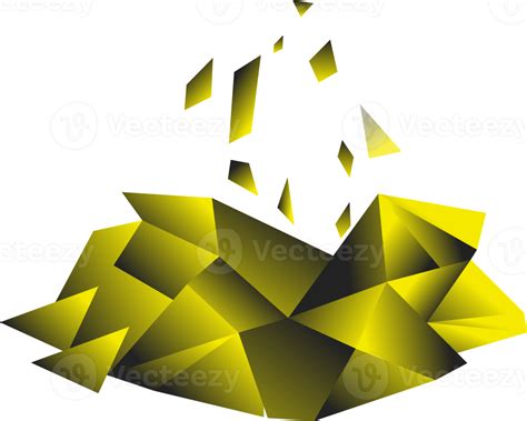 gold gradient low poly designs templates 17350346 PNG