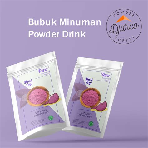 Jual 1000 GRAM 1 KG PREMIUM TARO POWDER DRINK SERBUK BUBUK MINUMAN