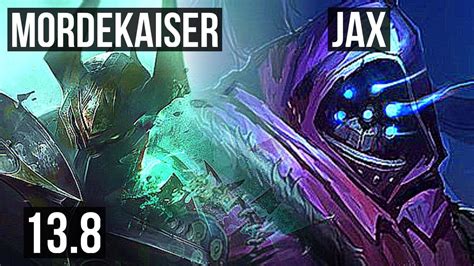 MORDEKAISER Vs JAX TOP 7 Solo Kills 12 4 12 Godlike TR Diamond