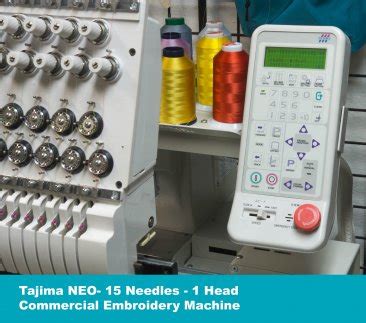 Tajima NEO 1 Head 15 Needles Commercial Embroidery Machine