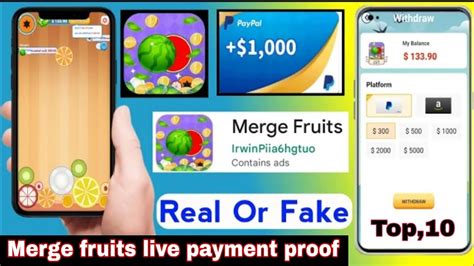 Merge Fruits App Payment Proof Merge Fruits Withdraw Merge