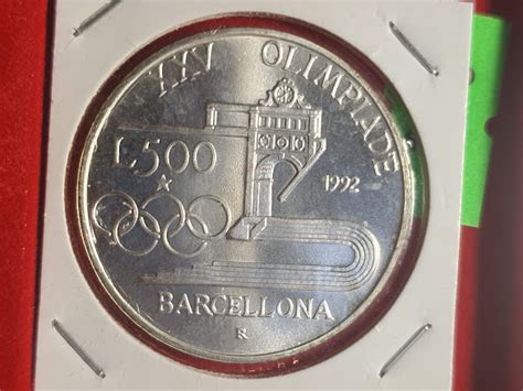 Cod 233 Italia 500 Lire 1992 XXV Giochi Olimpici Estivi Barcellona