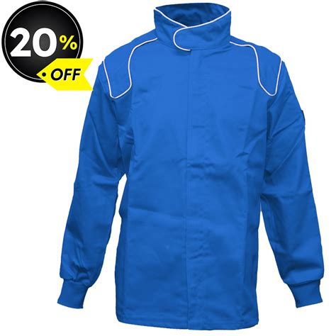 Crow Junior SFI 1 Single Layer Racing Jacket Blue