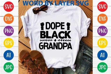 Dope Black Grandpa Svg Design Graphic By Svghouse · Creative Fabrica