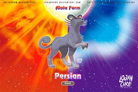 Alola Persian Dark type by logancure on DeviantArt