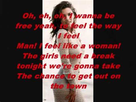 Shania Twain Man I Feel Like A Woman With Lyrics Youtube