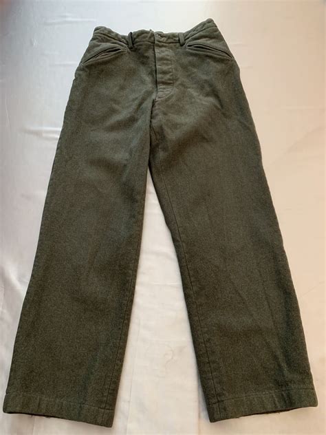 Wwii Swedish Army Military Wool Officer Pants Crown A Gem