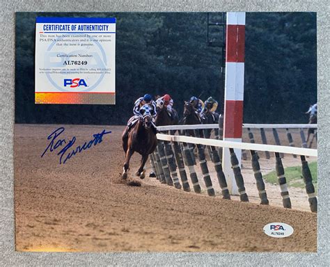 Ron Turcotte Signed X Photo Secretariat Wins Belmont Stakes