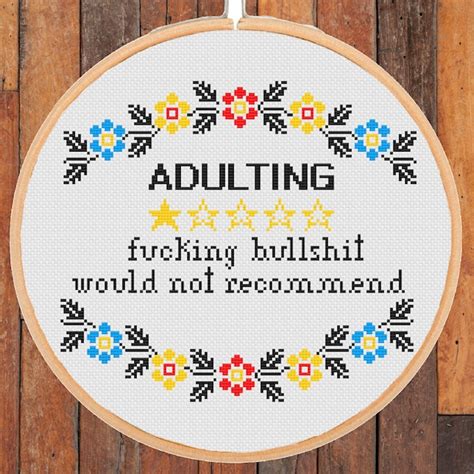 Snarky Cross Stitch Etsy